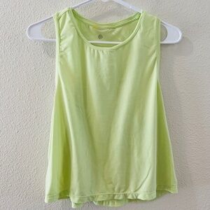 Zella Highlighter Yellow Breathable Sleeveless Athletic Tank Top size medium